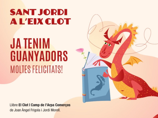 Ganadoras i ganadores de Viu un Sant Jordi de llibre a l'Eix Clot