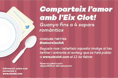 comparte el amor con el Eix Clot en twitter