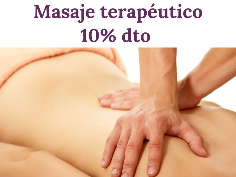 Promoció Massatge terapèutic 10% dte